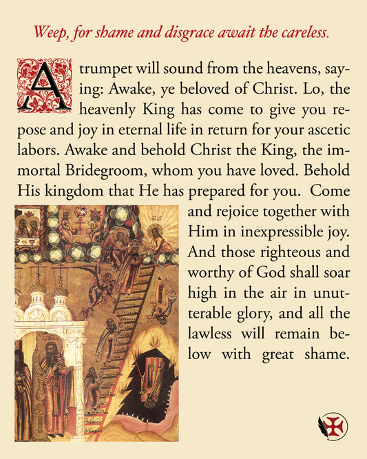 Weep, for shame and disgrace await the careless.