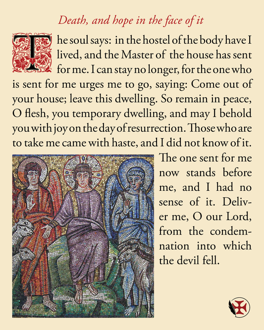 Death, and hope in the face of it