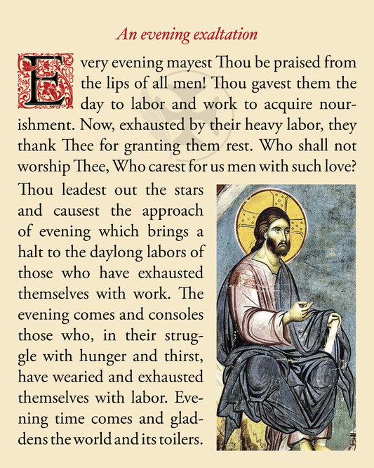 An evening exaltation