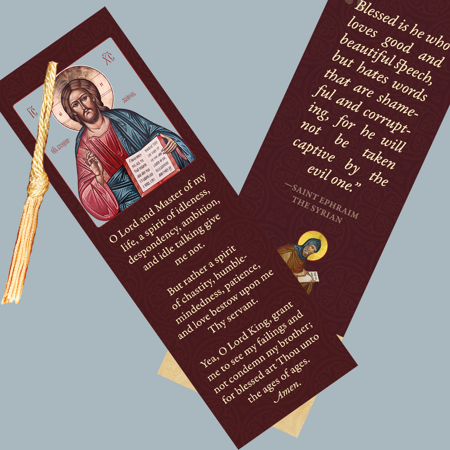 Saint Ephraim the Syrian (Mounted Icon)