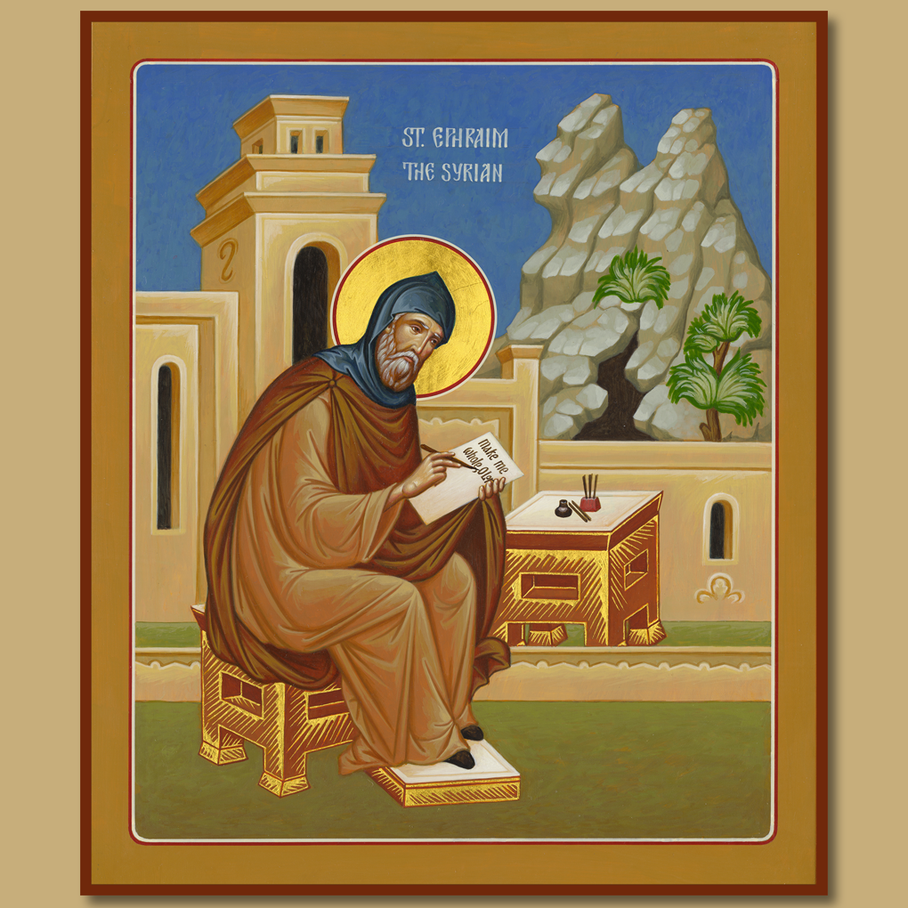 Saint Ephraim the Syrian (Mounted Icon)